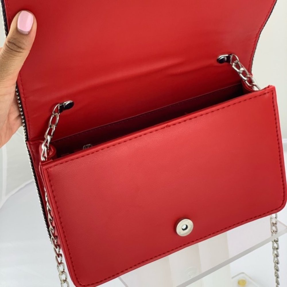 Fashion Crossbody Chain Strap Purse W/Metal Studs - Picture 3 of 7